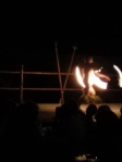 The fire-dancer at the Luau